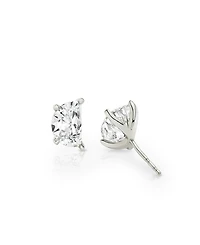 Iconic Lab-Grown Diamond Stud Earrings 14K Yellow Gold, 1.5ctw Half Moon Lab Grown Diamonds