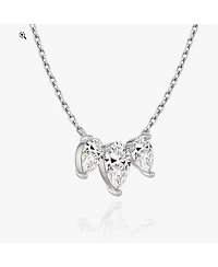 Arc Necklace 14K Yellow Gold, 2.0ctw Pea Lab Grown Diamonds