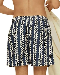 Scribble Printed 4.3" Swim Shorts