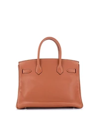 Birkin 30 Handbag Brown Novillo with Palladium Hardware