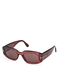 Tom Ford Oval Sunglasses, 52mm