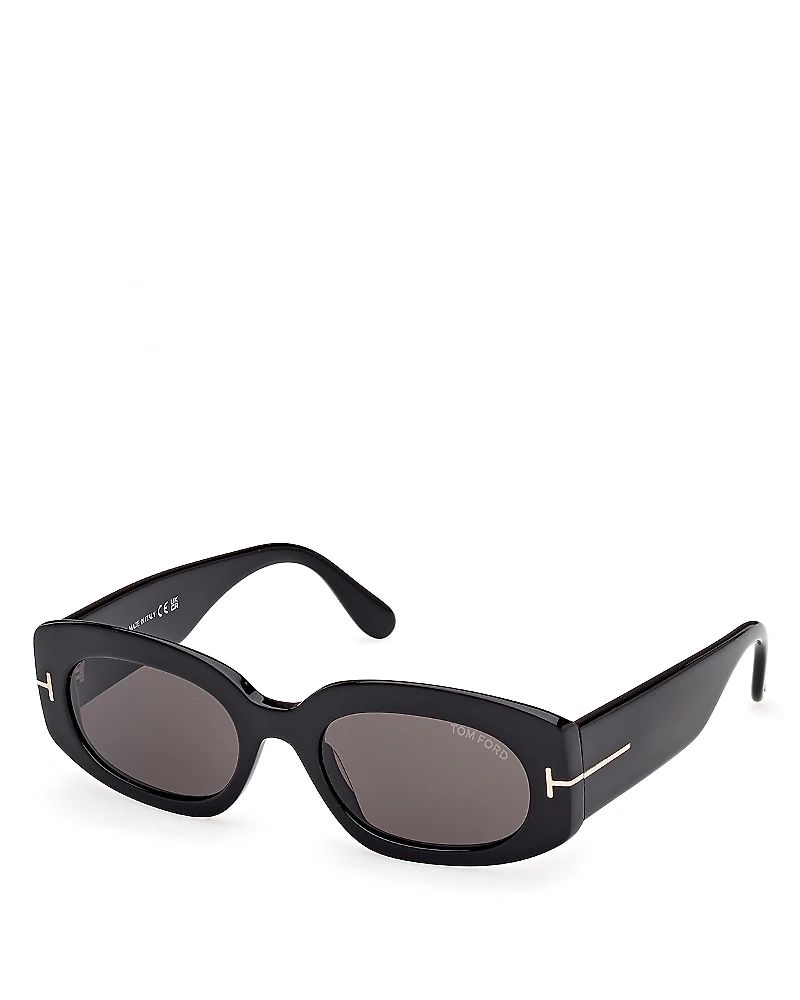 Tom Ford Oval Sunglasses, 52mm