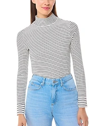 Whistles Ribbed High Neck Top