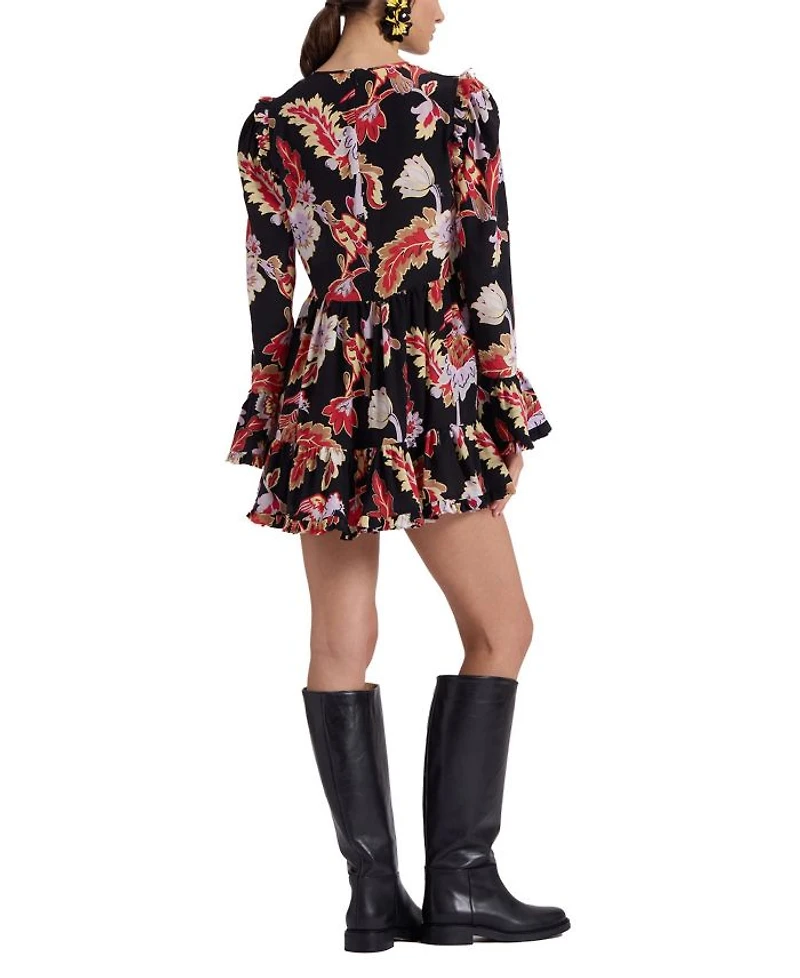 Short Visconti Dress Crepe De Chine