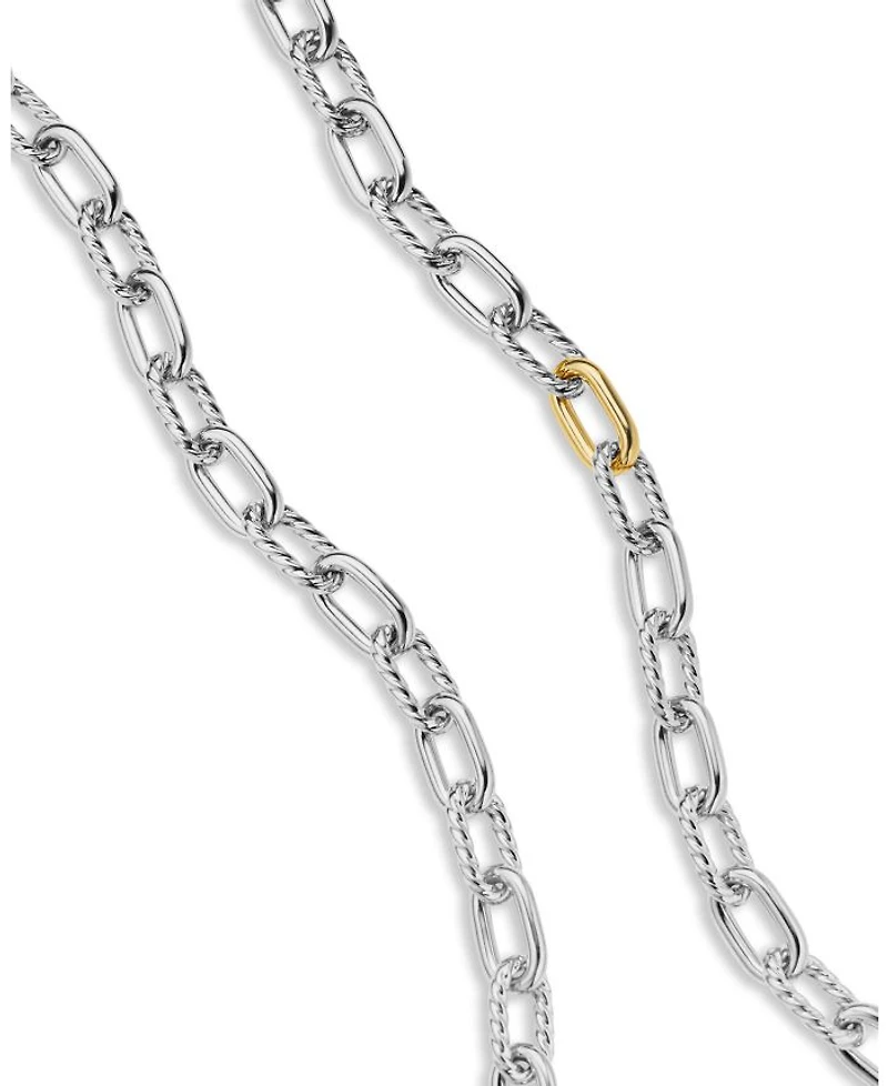 18K Gold & Sterling Silver DY Madison® Link Chain Necklace, 18.25"