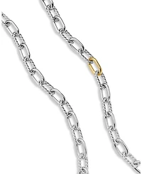 18K Gold & Sterling Silver DY Madison® Link Chain Necklace, 18.25"