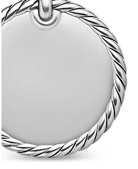 Sterling Silver Elements® Diamond Pavé Disc Pendant