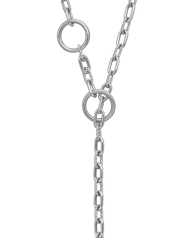 DY Madison® Three Ring Chain Y Necklace Sterling Silver, 20"