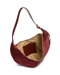 Slouch Suede Hobo Shoulder Bag