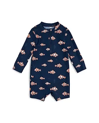 Boys' Clownfish Print Long Sleeved Rashguard Swimsuit - Baby