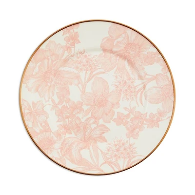Rosy English Garden Enamel Salad/Dessert Plate