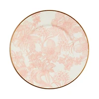 Rosy English Garden Enamel Salad/Dessert Plate