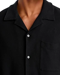 Men's Jacquard Short Sleeve Camp Shirt