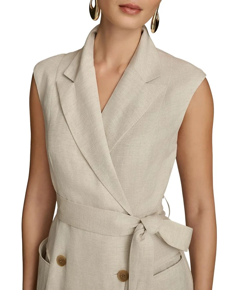 Belted A Line Midi Dress