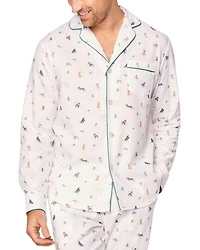 Jingle Paws Brushed Cotton Twill Printed Pajama Set