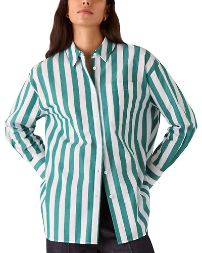 Oversized Striped Shirt