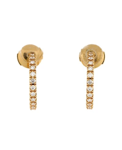 Small Etincelle de Cartier Hoops Earrings 18K Gold and Diamonds