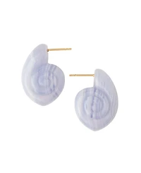 Pdpaola Women's Agate Shell Earrings