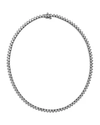 Certified Lab Grown Diamond Tennis Necklace 18K White Gold, 15.0 or 20.0 tcw