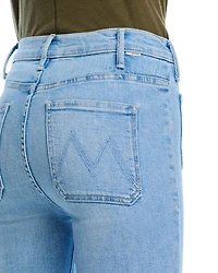 Hustler Patch Pocket High Rise Ankle Jeans Tune Out