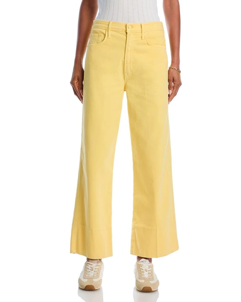The Maven High Rise Wide Hem Ankle Jeans Chalk It Up