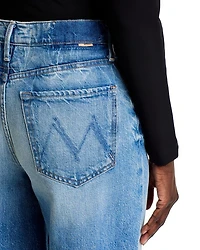 The Whole Fray Denim Culotte Shorts Wipeout