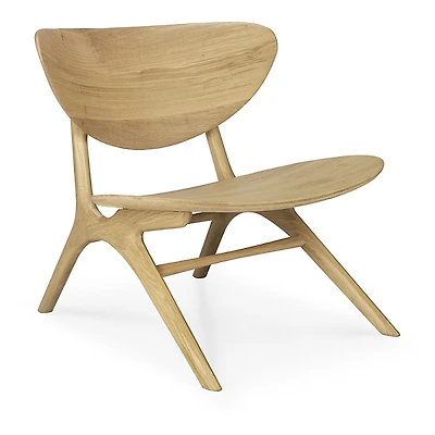 Ethnicraft Eye Lounge Chair, Light Wood Tone