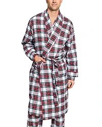 Petite Plume Brushed Cotton Westminster Tartan Robe