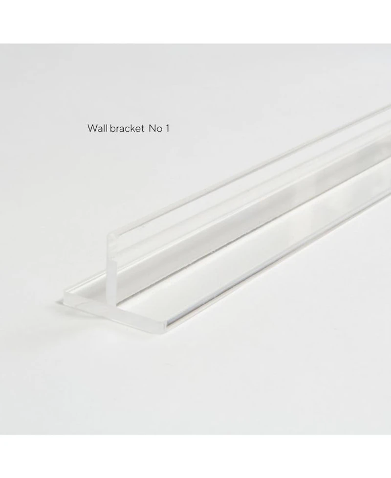Clear Wall Mounted Zig Zag Pet Gate with Silver Latch, 6 Panel