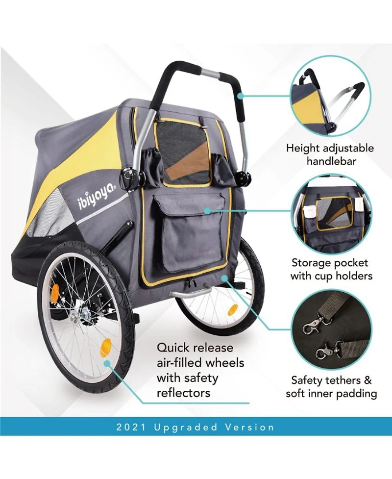 Hercules Large Pet Stroller for One Large or Multiple Medium Dogs