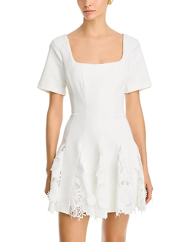 Milly Joy Lace Godet Dress