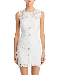 Judy Cady Lace Combo Mini Dress