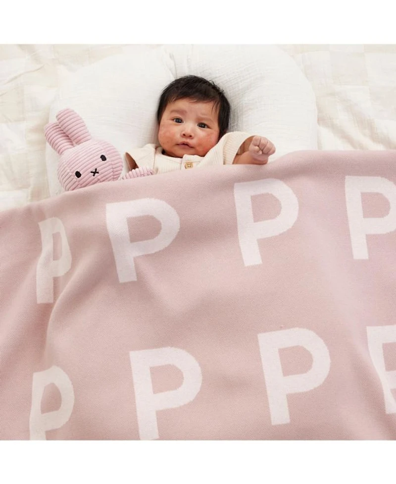 Unisex Ballet Pink Multi Letter Blanket - Baby, Little Kid