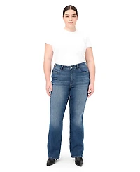 Warp + Weft Rfd Plus High Rise Straight Jeans