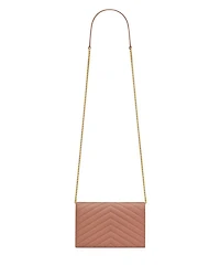 Cassandre Envelope Chain Wallet Grain Leather