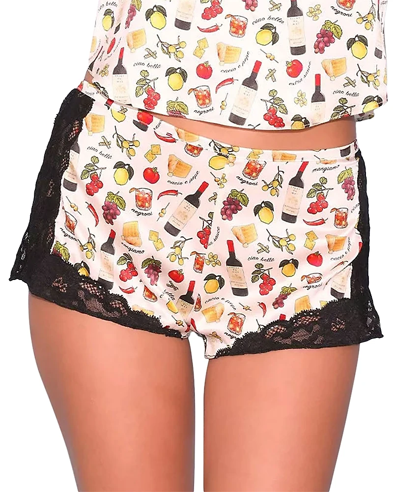 Fleur du Mal Charlotte Lace Tap Shorts