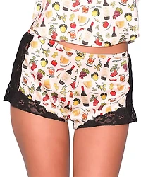 Fleur du Mal Charlotte Lace Tap Shorts