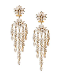 Nadri Sav Cubic Zirconia Cluster Chandelier Earrings