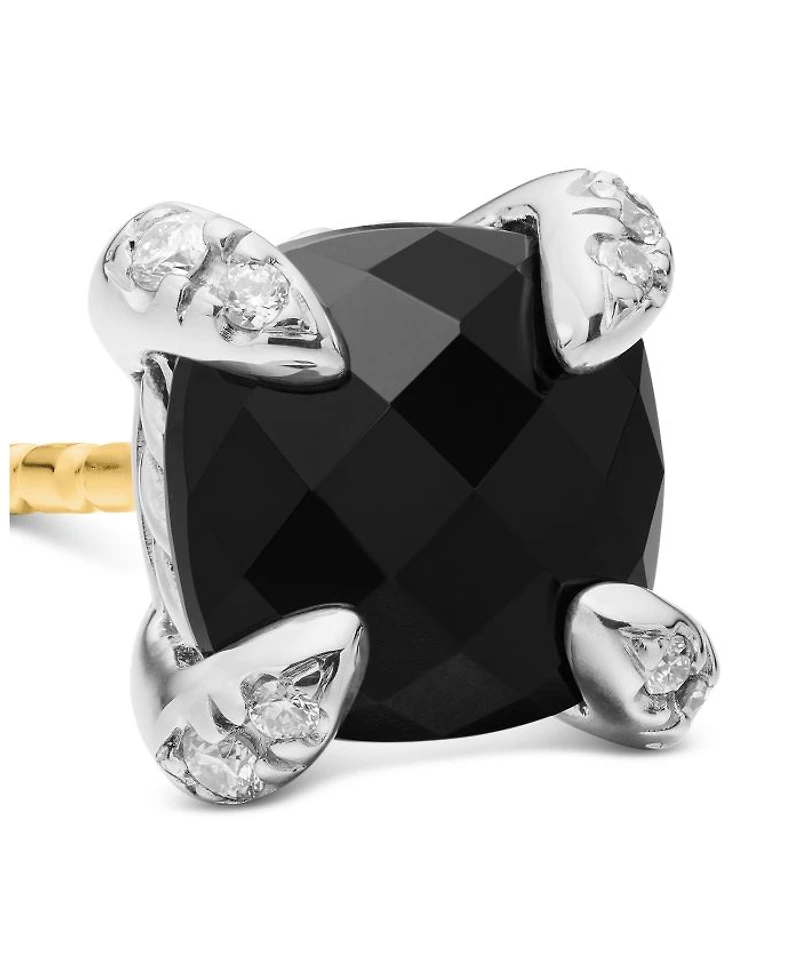 Châtelaine® Stud Earrings with Gemstones and Diamonds