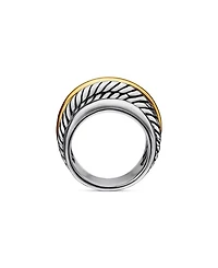 Crossover Narrow Ring with Gold