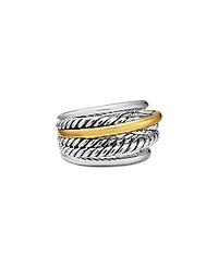 David Yurman Crossover Narrow Ring with Gold