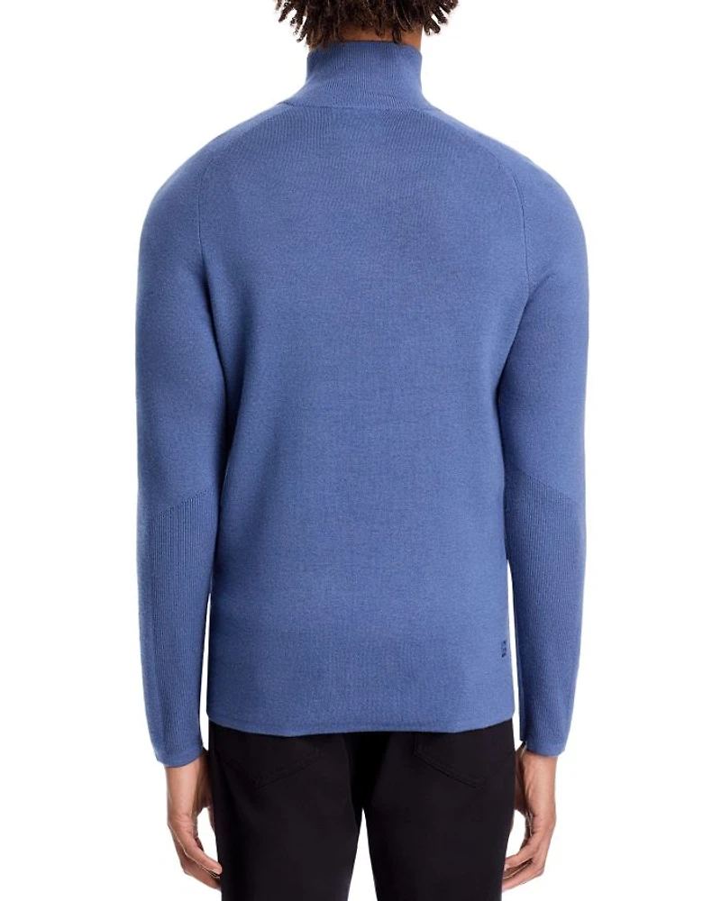 Tech Long Sleeve Quarter Zip Polo Sweater
