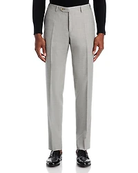 Capri Mélange Solid Slim Fit Dress Pants