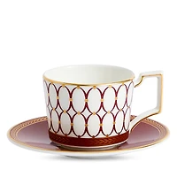 Wedgwood Renaissance Red Espresso Cup and Saucer