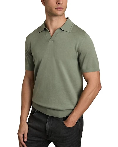 Duchie Open Collar Merino Polo Shirt