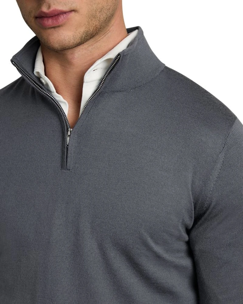 Half Zip Funnel Merino Sweater