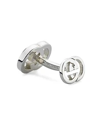 Men's Sterling Silver Interlocking G Polished Cufflinks