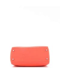 Kelly 28 Handbag Red Clemence with Palladium Hardware