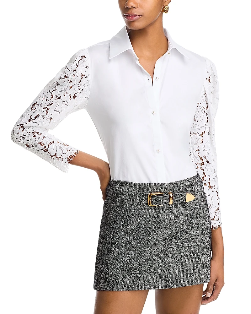 Generation Love Pamela Lace Combo Shirt