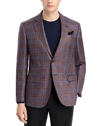 Emporio Armani G Line Regular Fit Two Tone Plaid Jacket